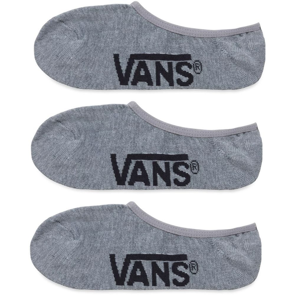 CLASSIC SUPER NO SHOW (9.5-13, 3PK), heather grey