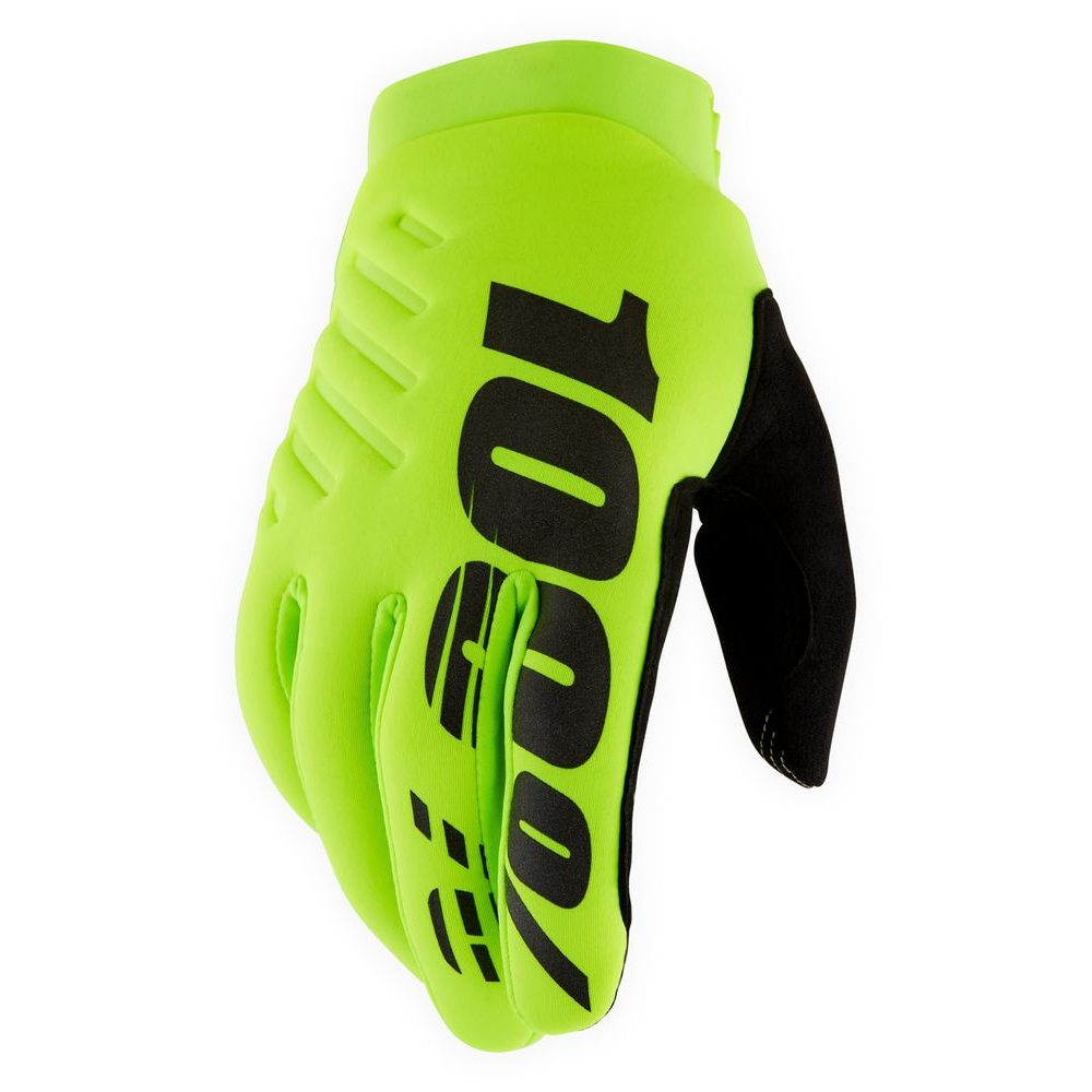 BRISKER Youth Gloves Fluo Yellow/Black