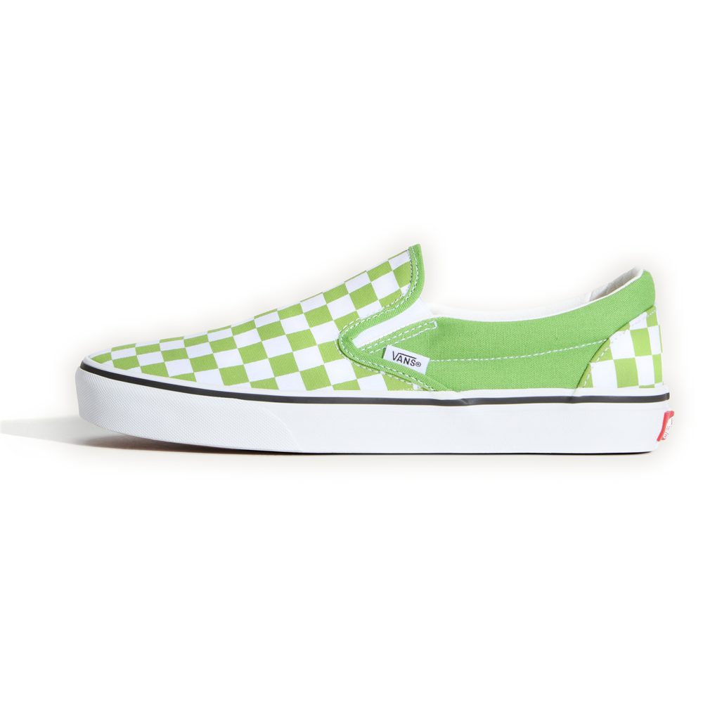 Classic Slip-On COLOR THEORY CHECKERBOARD Lime Burst