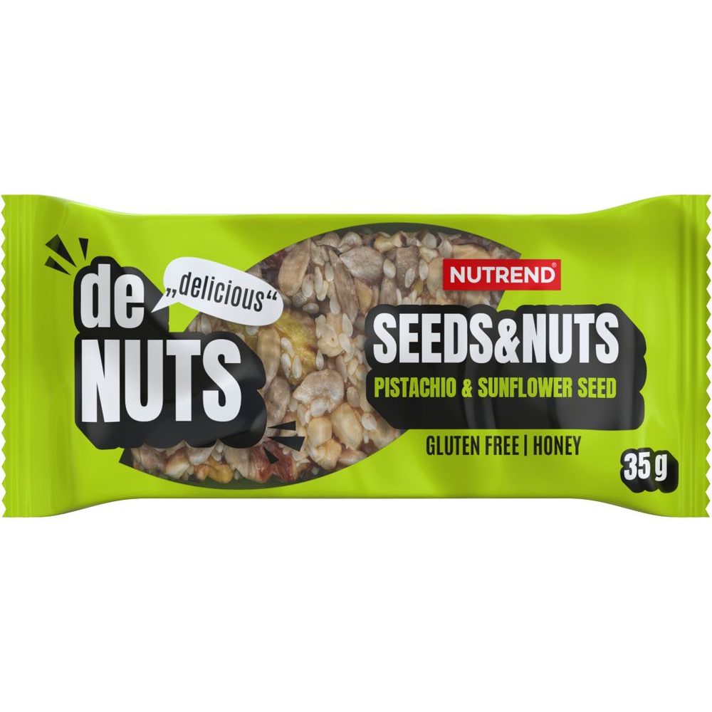 Denuts Seeds and Nuts, tyčinka, 35 g pist a slun