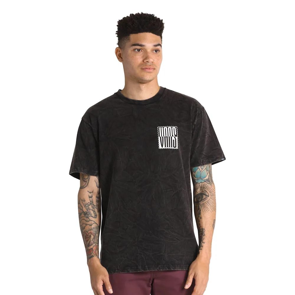 Outdoorweb.eu - STACKED TIE DYE LOGO SS TEE, Black - VANS