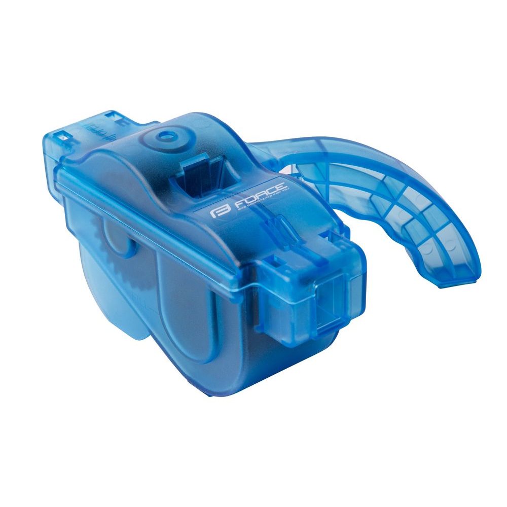 FORCE chain cleaner plastic with handle, blue