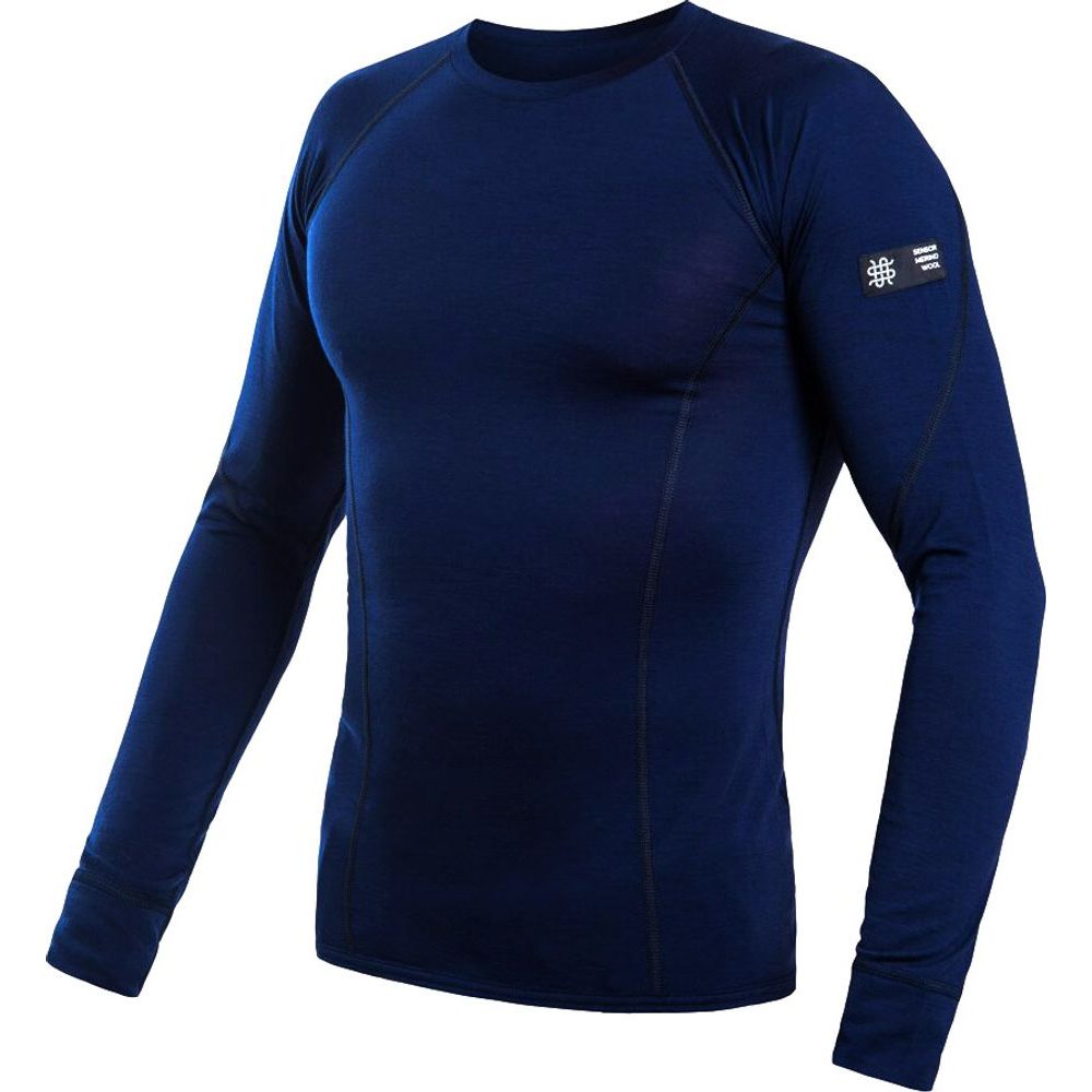 MERINO ACTIVE pánské triko dl.rukáv deep blue