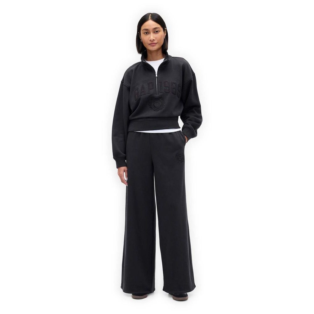 852838-01 Tepláky High Rise Baggy VintageSoft Černá
