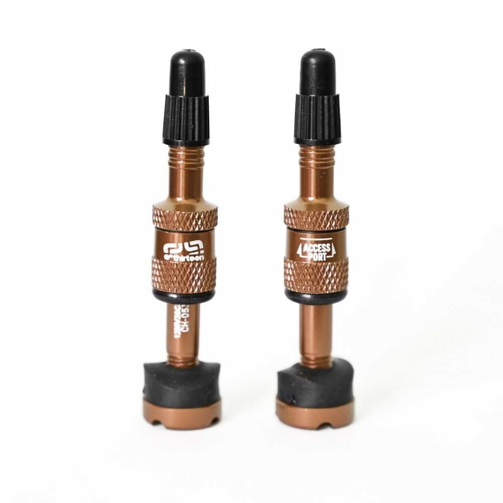 Presta Quickfill Tubeless Valves | Gen2 | 16-24mm Depth | 2 Pieces | Bronze