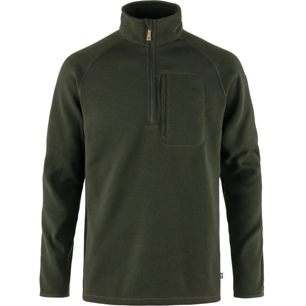 Övik Fleece Half Zip M, Deep Forest