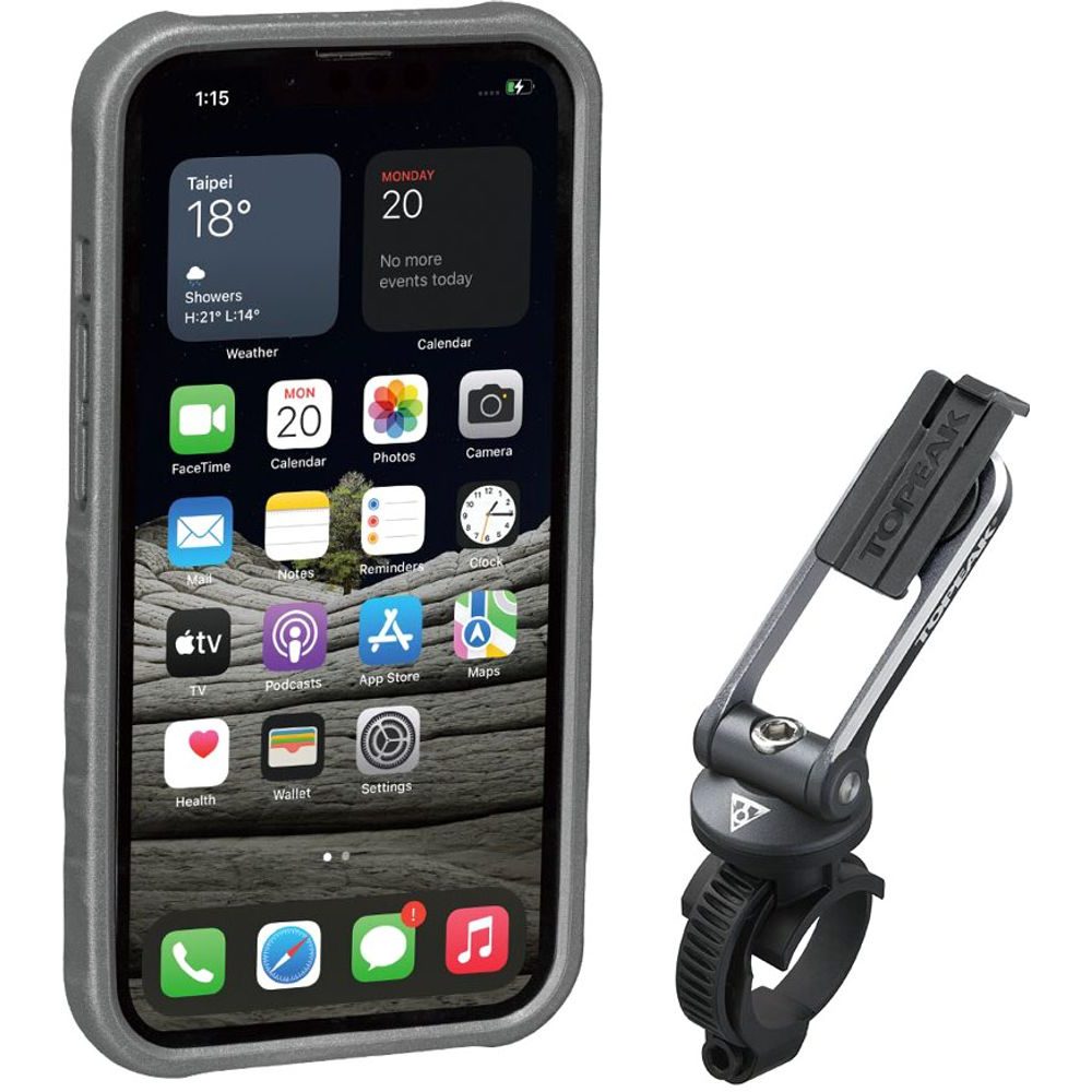 TOPEAK OBAL RIDECASE PRO IPHONE 13 PRO ČERNÁ/ŠEDÁ
