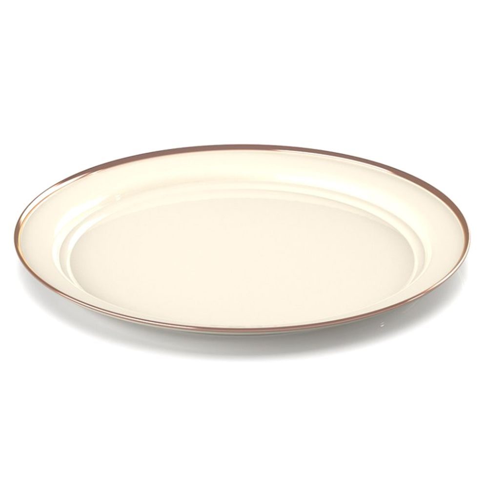 Mesa Plate; 254 mm; cream
