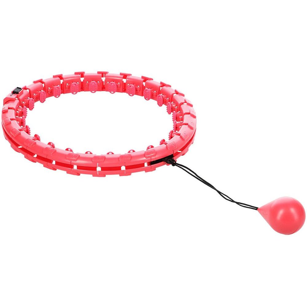 Masážní hula hoop FH01 se závažím červená