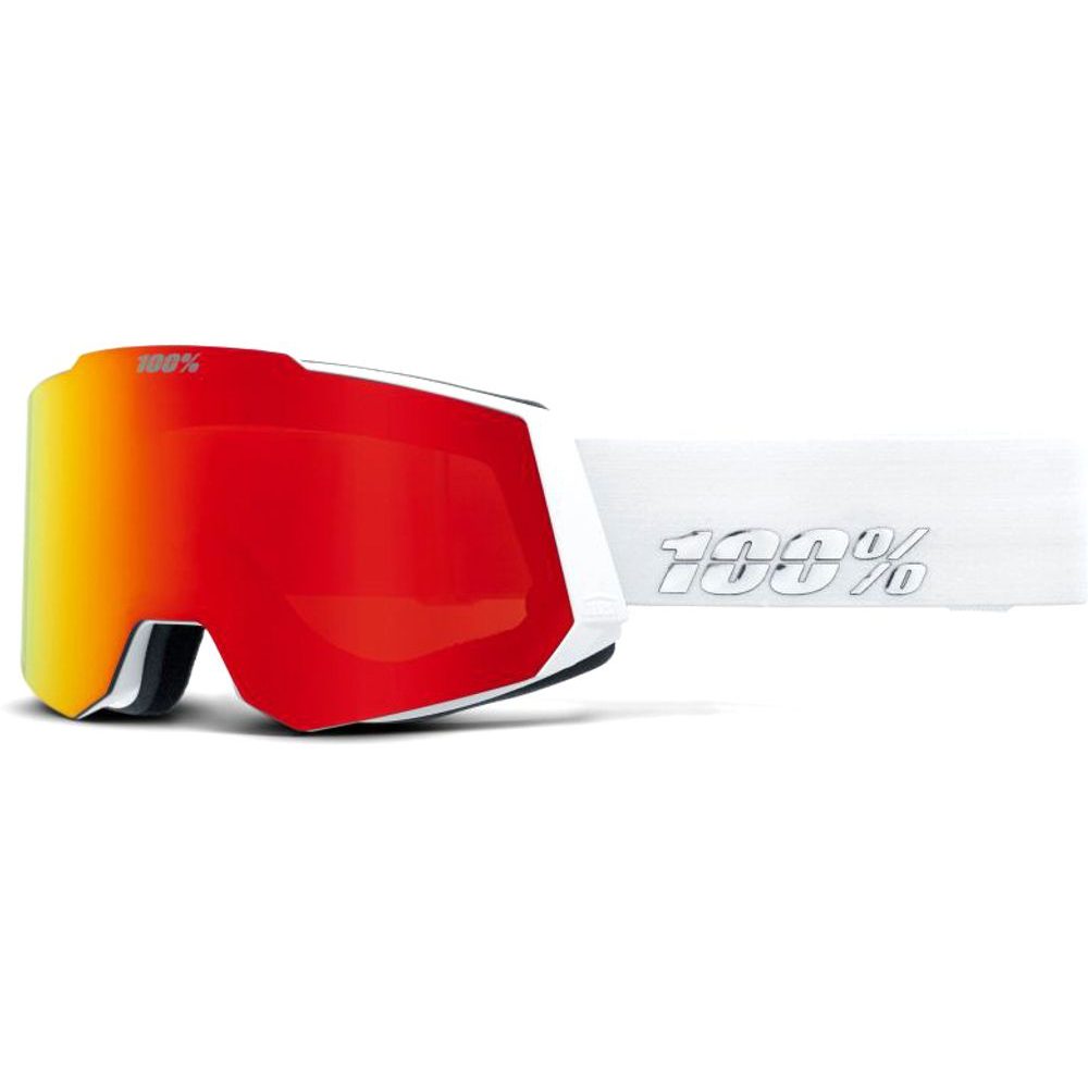 SNOWCRAFT HiPER Goggle - White/Red - Mirror Red Lens