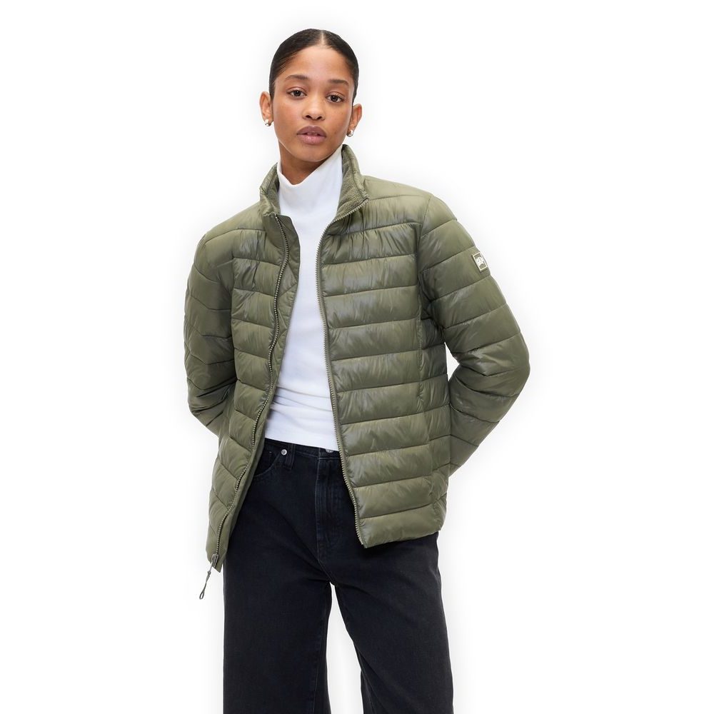 791284-03 Prošívaná nepromokavá bunda ColdControl Zelená