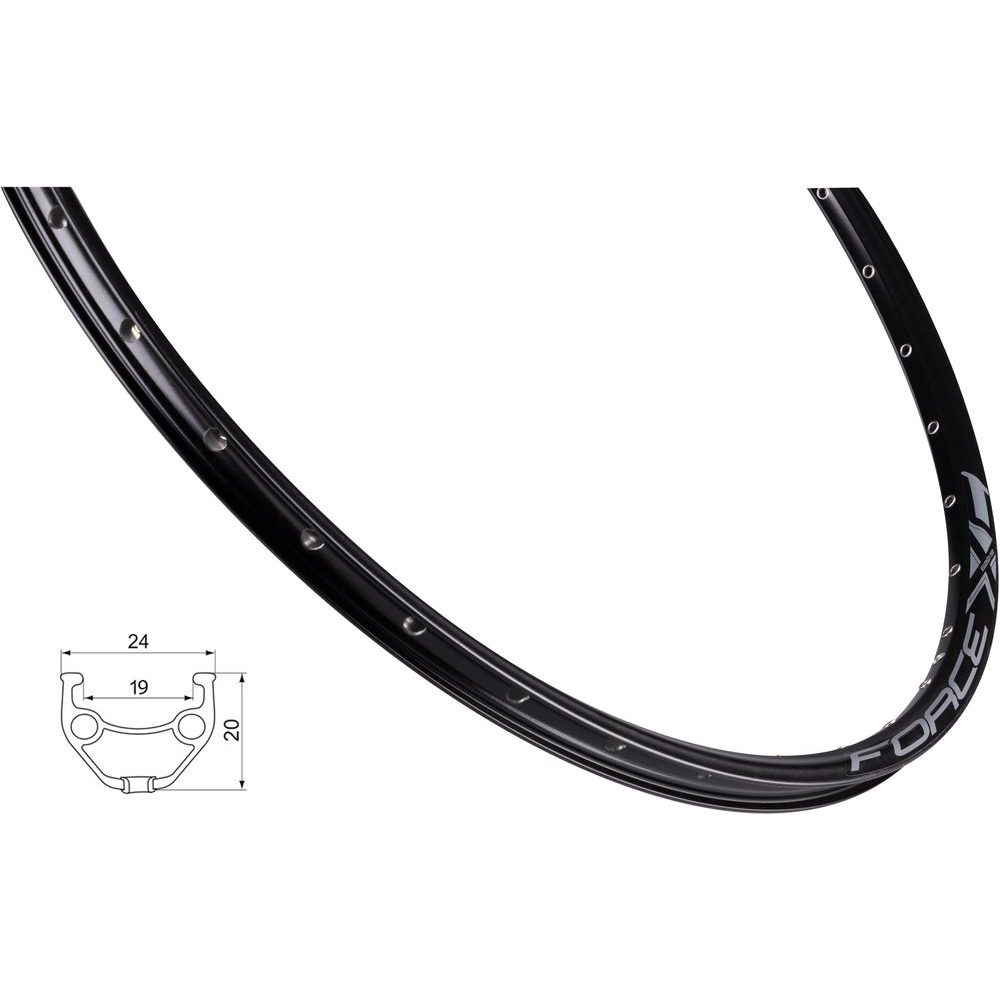 F XC BASIC DISC 622x19, 32děr, černý