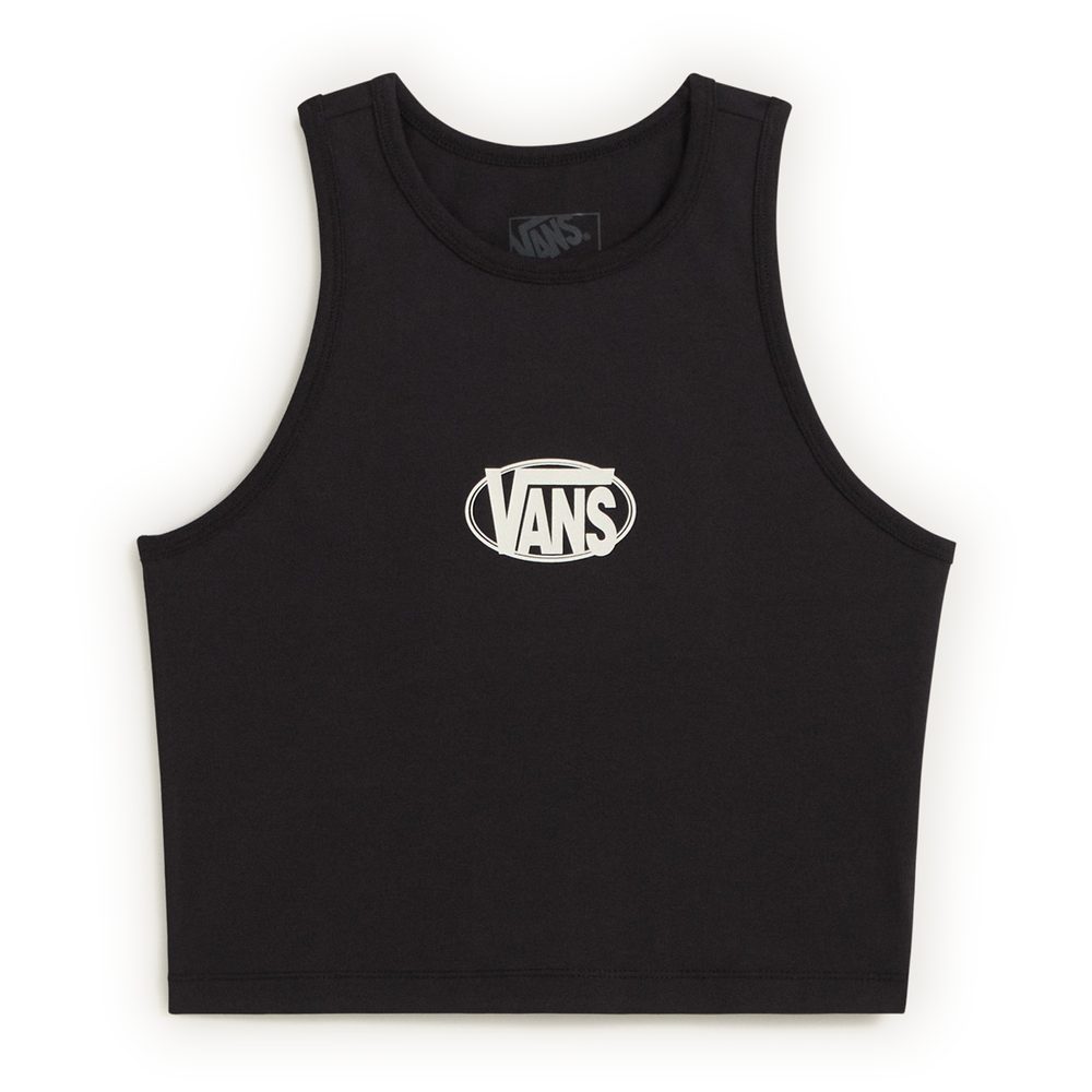 OVAL LOGO TANK Black