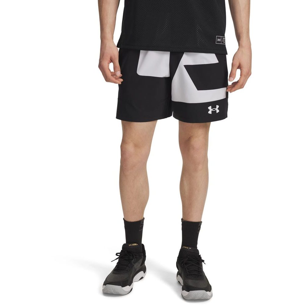 UA M Zone 7in Wvn Short Grphc-BLK