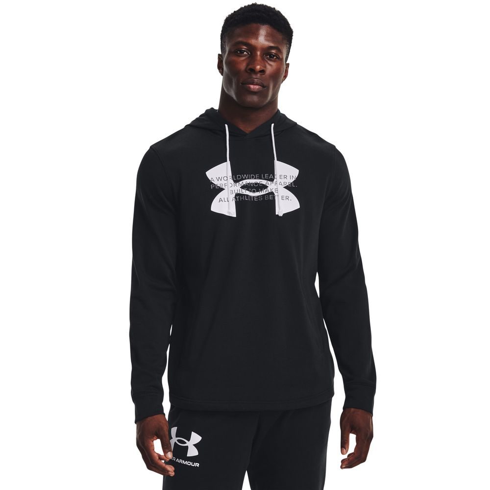 UA Rival Terry Logo Hoodie Black