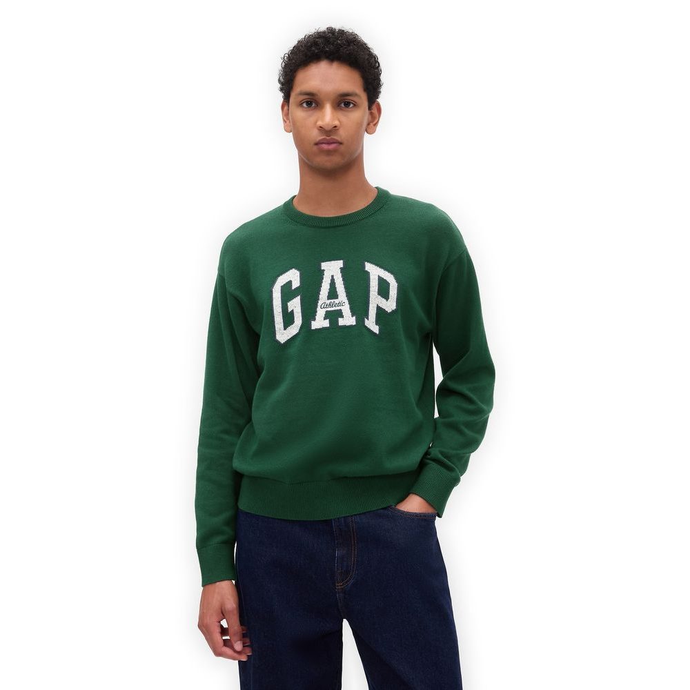 789791-00 Svetr s logem Zelená