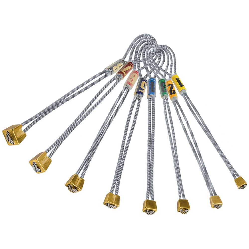 Climbing Stopper Brass set 1-8