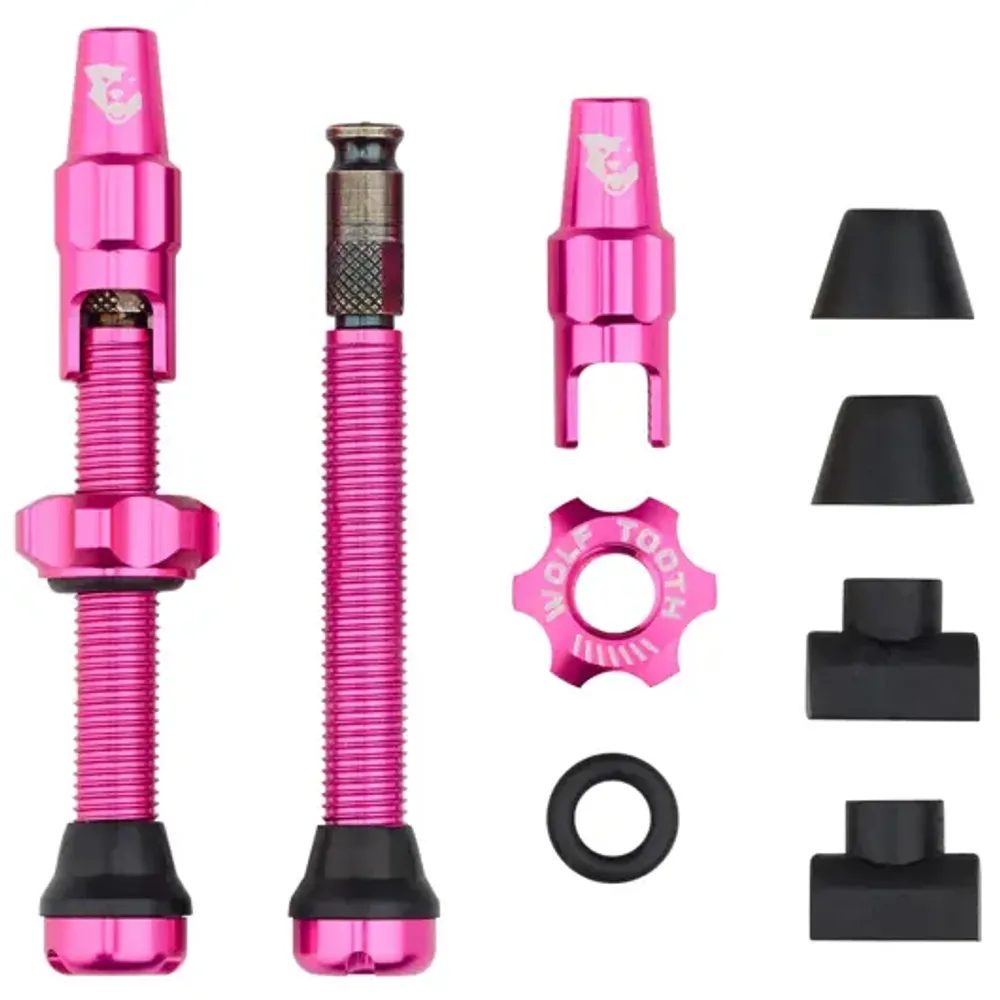 Tubeless Valve Stem Kit Clik Valve 44mm růžová