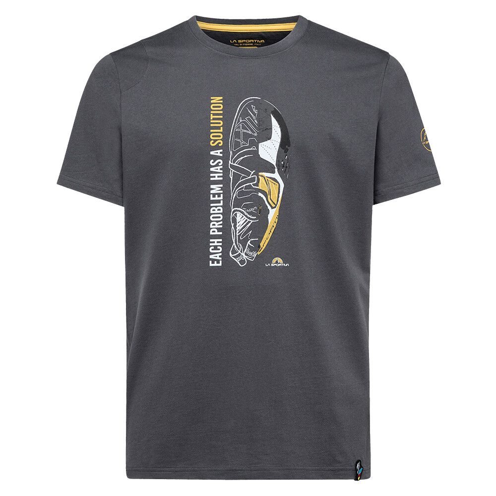 Solution T-Shirt M, Carbon/Yellow