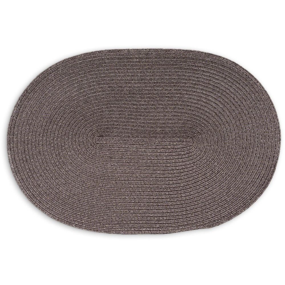 Oval placemat 45 x 31 cm brown