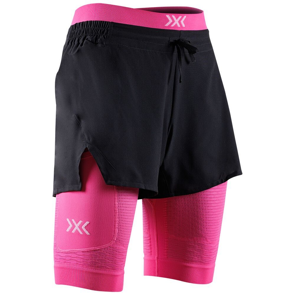 X-BIONIC® EFFEKTOR 2IN1 SHORTS WMN X BLACK/NEO PINK