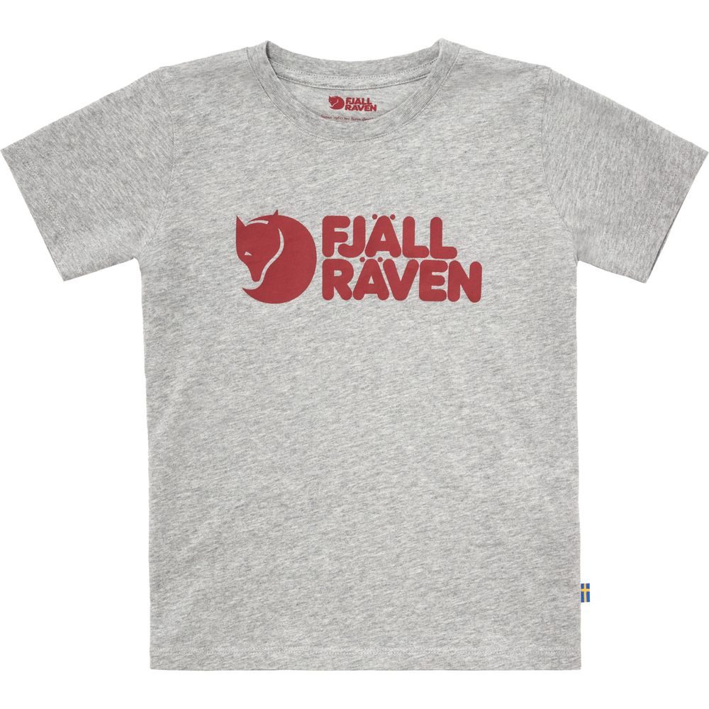 Kids Fjällräven Logo T-shirt Grey-Melange