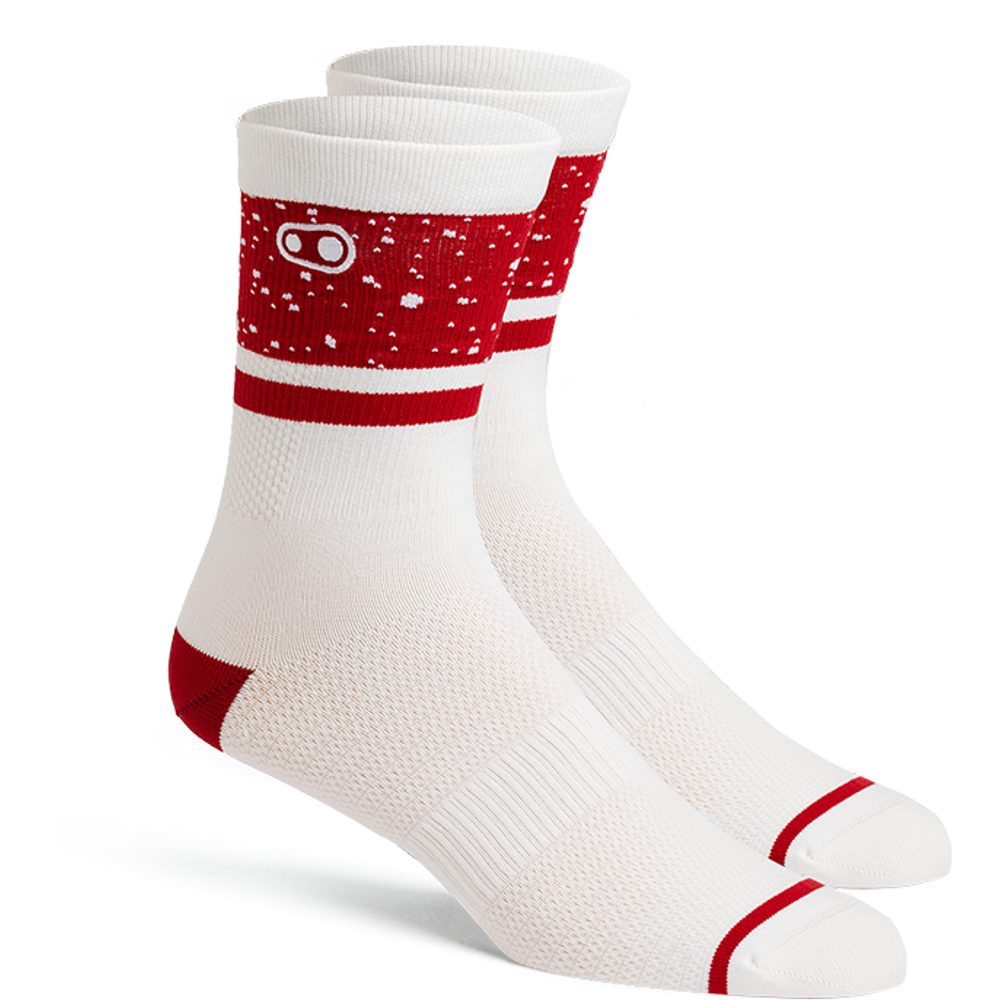 Icon MTB Sock Splatter White/Red