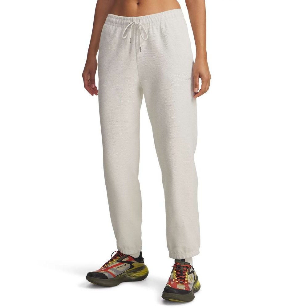 Icon Terry Varsity Jogger-WHT