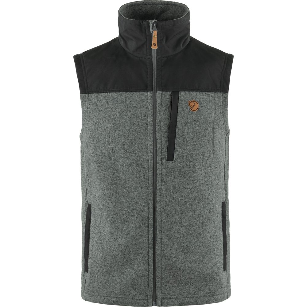 Buck Fleece Vest M, Grey-Melange