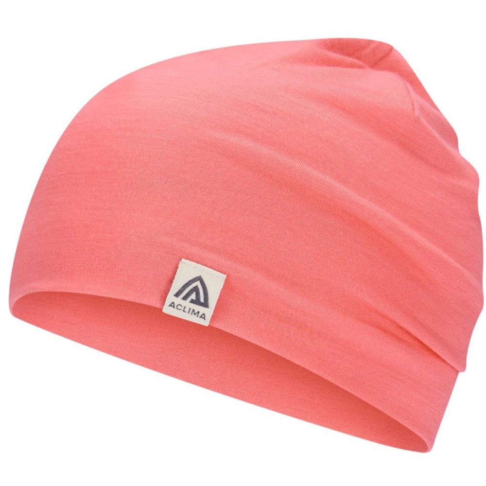 LightWool 140 relaxed beanie Sun Kissed Coral