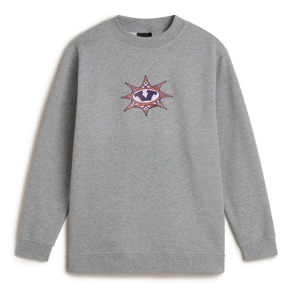 Star Checker Crew Cement Heather