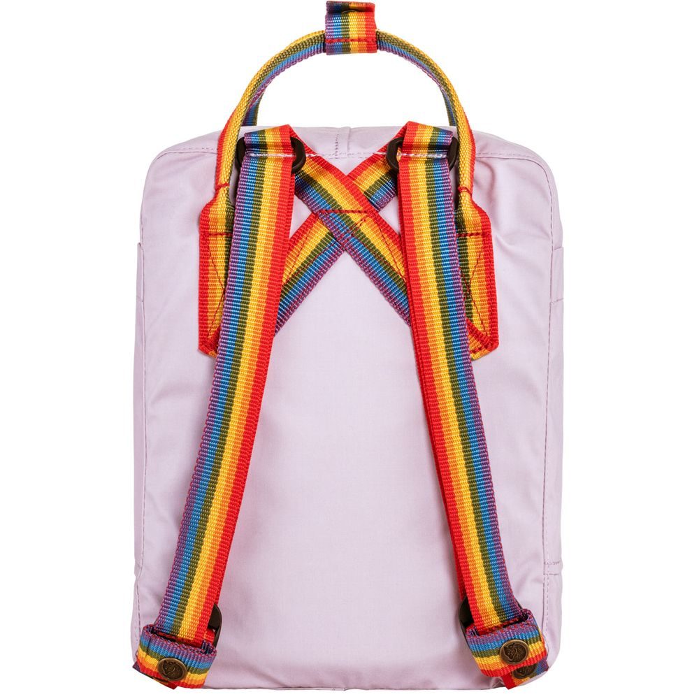 Outdoorweb.eu Kanken Rainbow Mini Pastel Lavender Rainbow m stsky batoh FJALLRAVEN 85.55