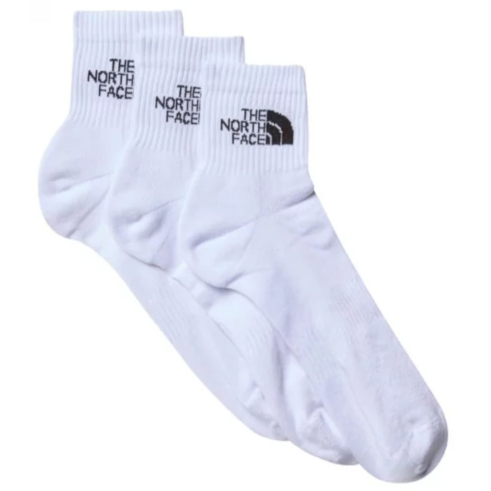 MULTI SPORT CUSH QUARTER SOCK 3P White