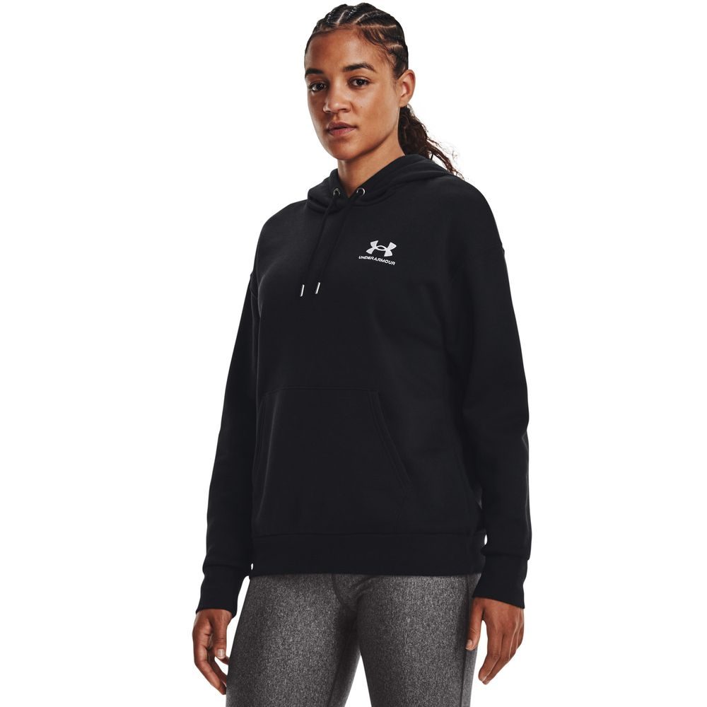 Essential Fleece Hoodie, Black