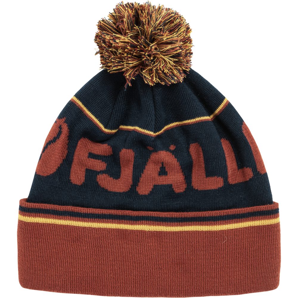 Fjällräven Pom Hat, Autumn Leaf-Dark Navy