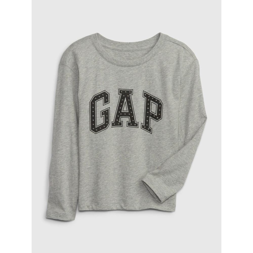 787249-01 Dětské tričko s logem Šedá