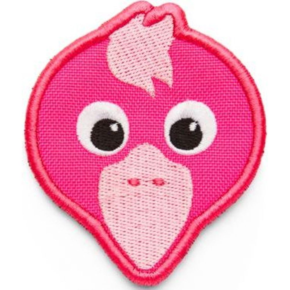 Velcro badge Flamingo - bright pink