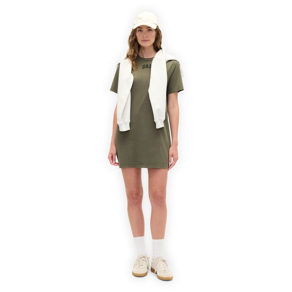 727440-06 Šaty s logem Zelená