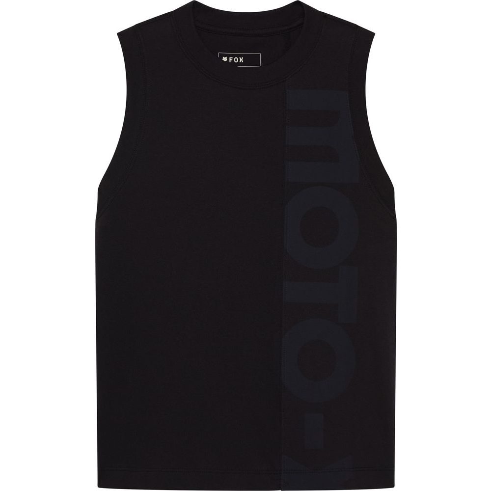 W Moto-X Blocked Tank Black