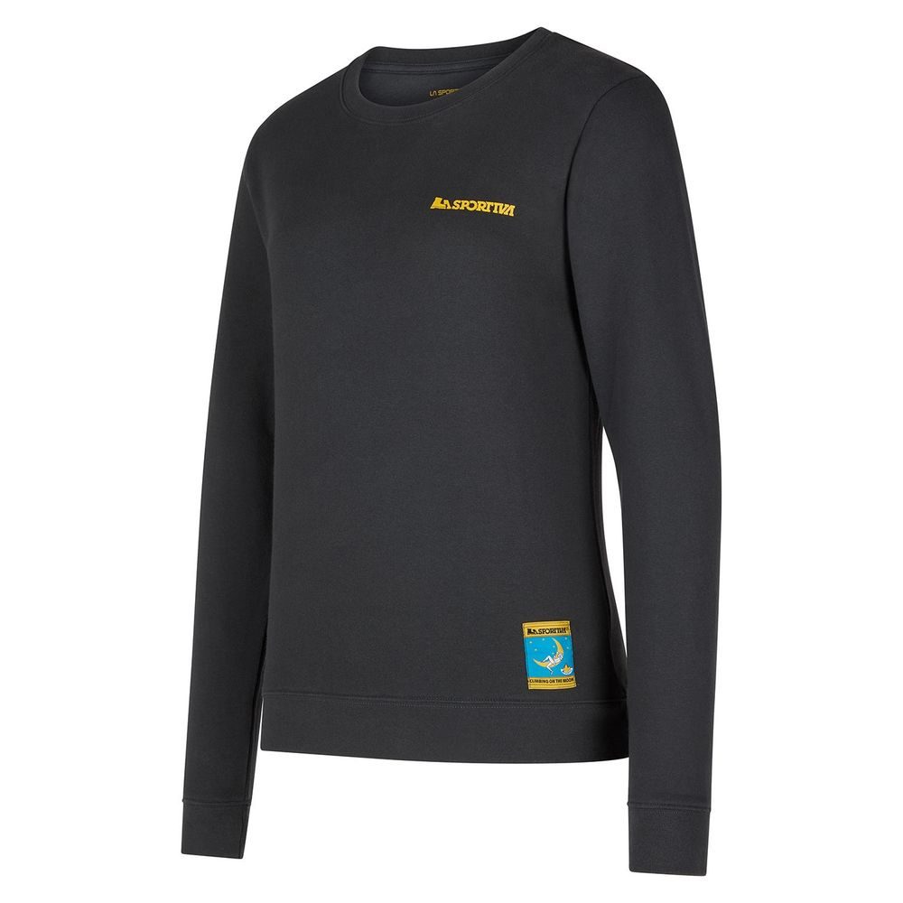 Climbing on the Moon Sweatshirt W Carbon/Giallo