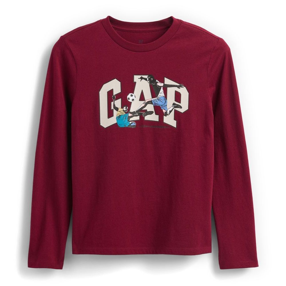 817485-04 Dětské tričko s logem Červená