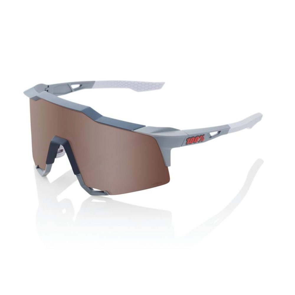 SPEEDCRAFT - Soft Tact Stone Grey - HiPER Crimson Silver Mirror Lens