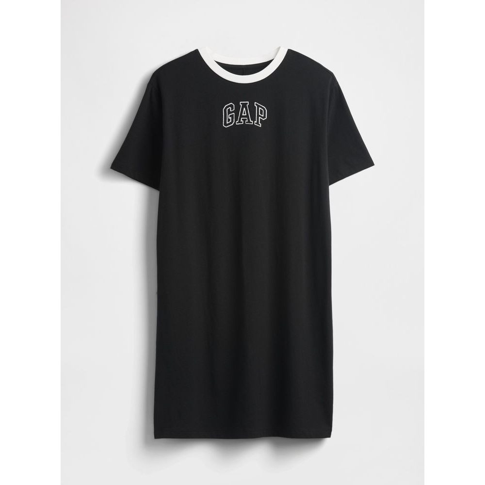 Šaty s logem Černá