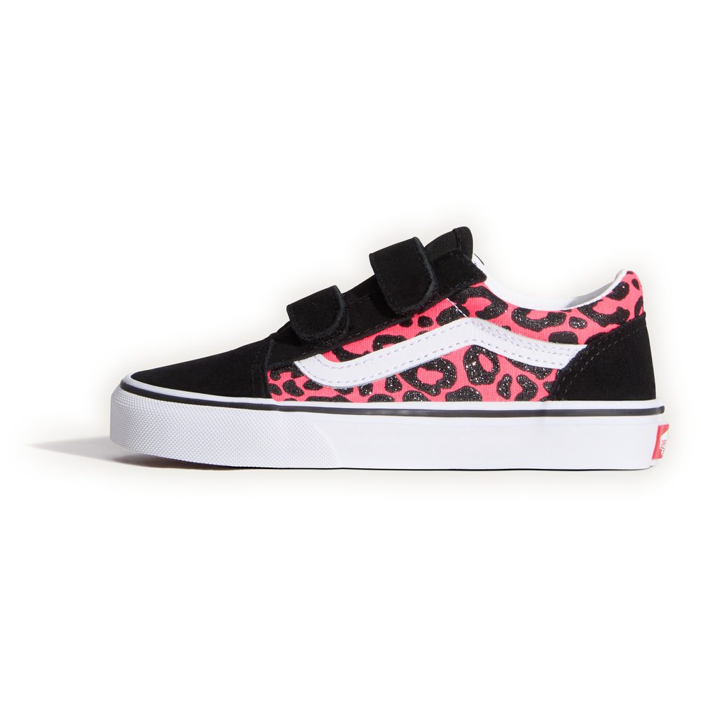 Old Skool V GLITTER LEOPARD Diva Pink