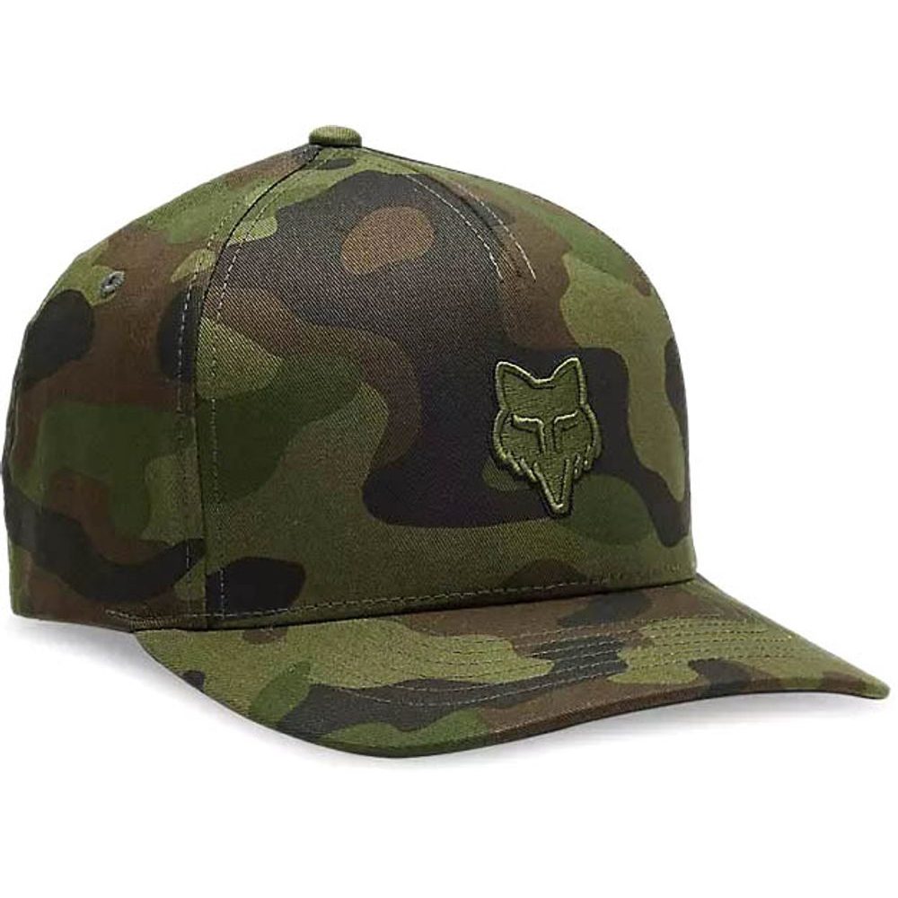 Fox Head Flexfit Hat, Green Camo