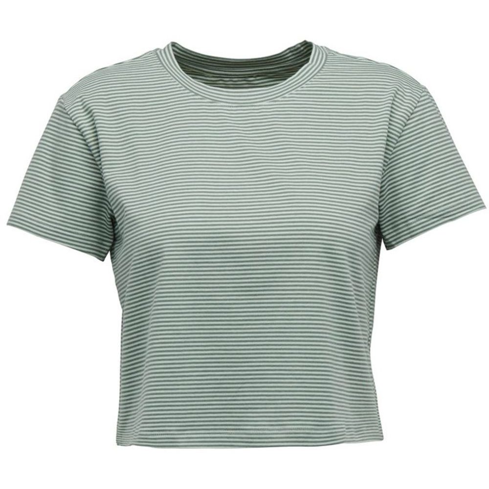 W BD STRIPE SS TEE Off White-Charcoal
