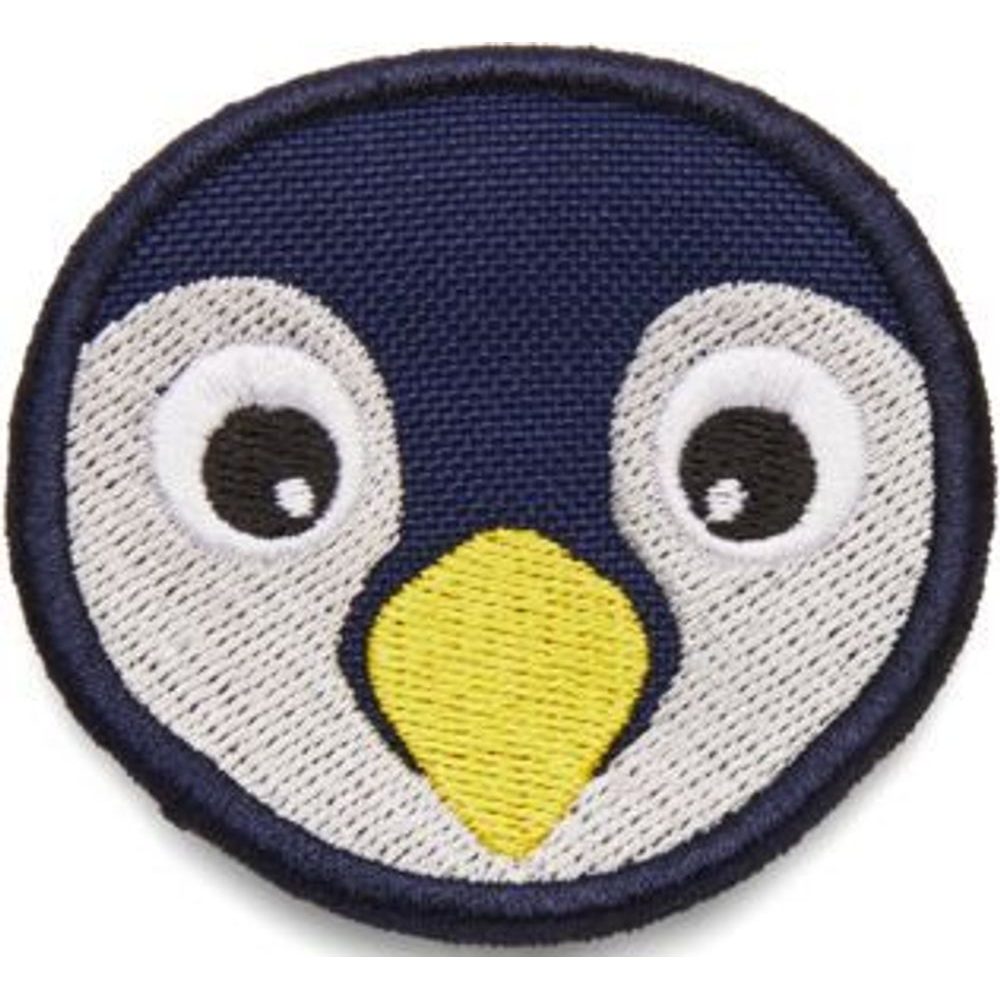 Velcro badge Penguin - blue