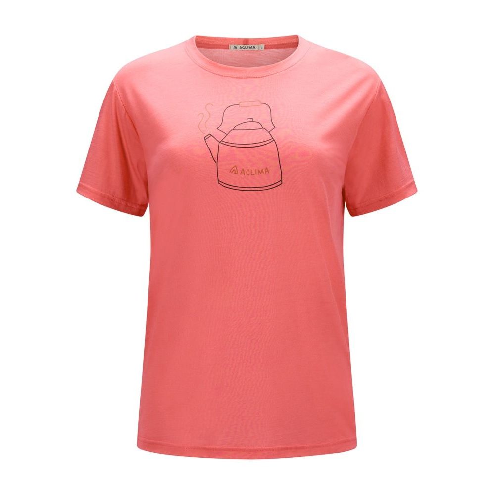 LightWool 140 Tee Kettle W's Sun Kissed Coral