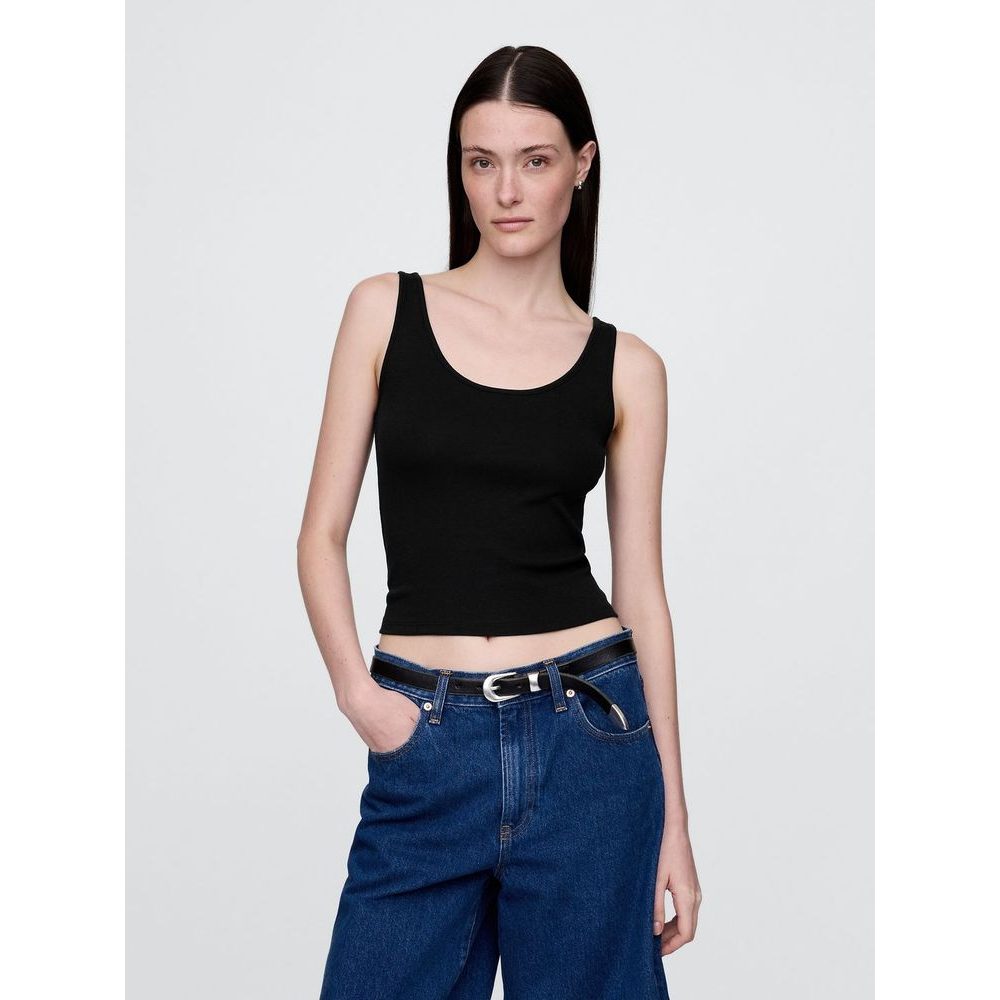 769626-04 Crop tílko Černá