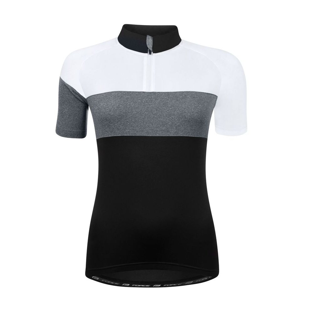 VIEWADY kr. rukáv,črn-bílo-šedý